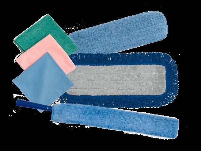 The super-absorbent fibers found in our microfiber products hold six times their weight in water, making them more absorbent than conventional cleaning products.