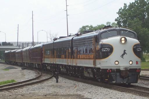 painted executive train.