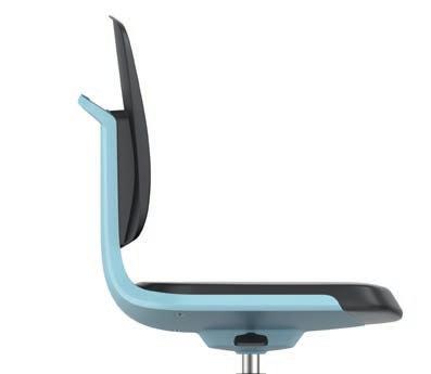 LABORATORY SUITABILITY STARTS WITH THE MATERIAL BACKREST MADE FROM POLYAMIDE WITH 3DFLEX FUNCTION INDIVIDUAL SELECTION OF UPHOLSTERED SEATS TO SUIT