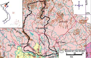 Cau River Map of River Table of Basic Data Name: Cau River Location: Thai Nguyen, Province, Viet Nam Area: 6,030 km 2 Origin: Mt.