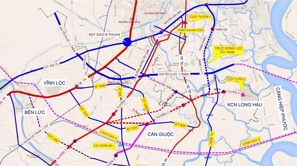 3. Adjustment of South West Dynamic Axial Line, Ho Chi Minh city.
