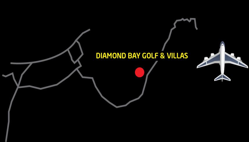The remarked of the Diamond Bay Golf & Villas complex is the 143 luxury villas are designed elegant and attractive but not