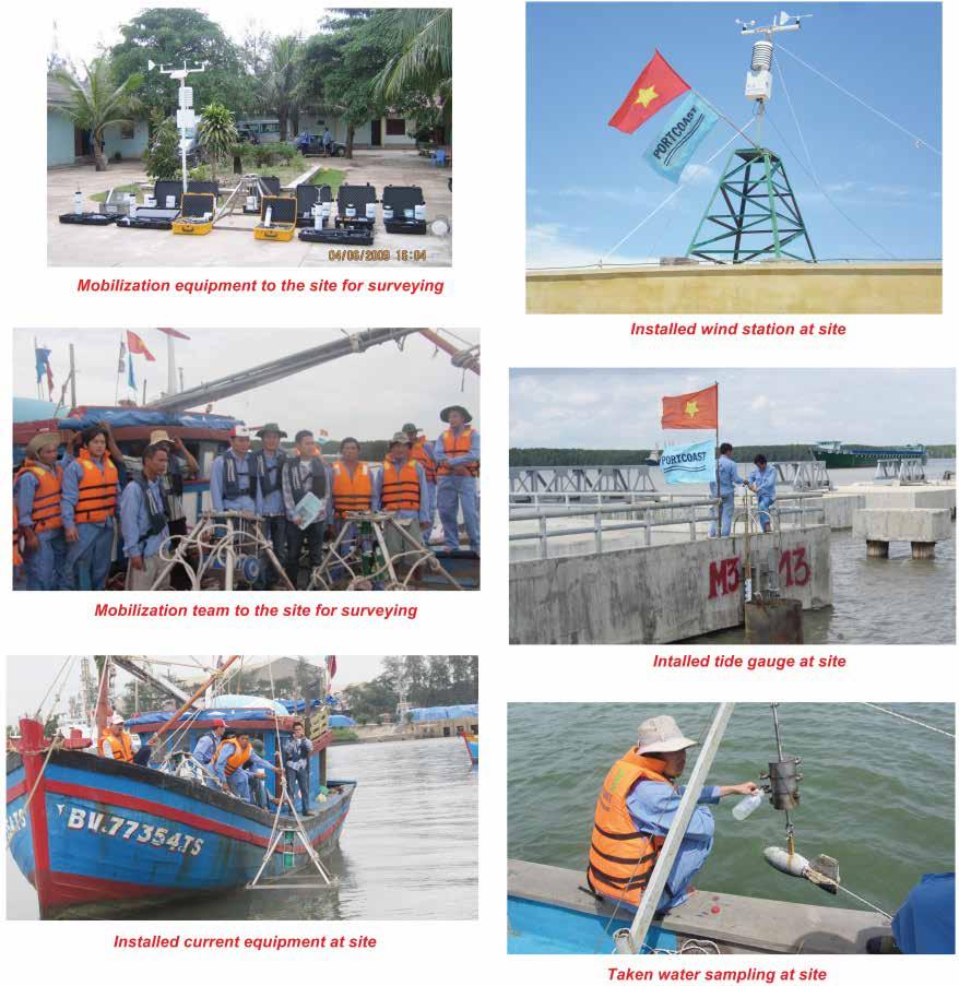 Typical s Of Hydrological Survey No. 21 22 23 24 name Place Clients Duration Bathymetric survey for product export jetties and material import jetties for Refinery No.