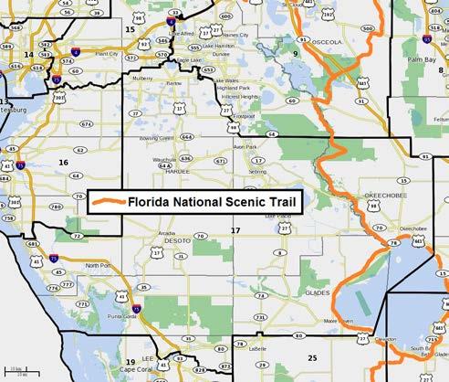 Service to host the Florida National Scenic Trail.