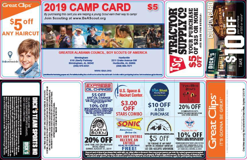 50% commission ($2.50 a card) Optional Buy and Go Orders Purchase the cards upfront and receive a higher commission rate 60% or $2 per card. Order cards from 1bsa.