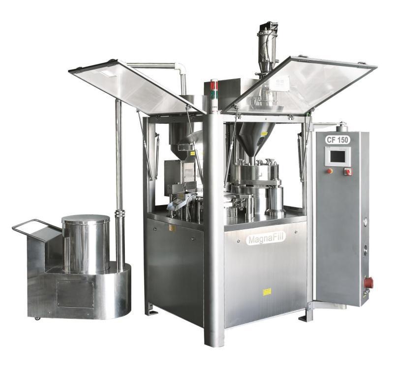 MagnaFill CF 150 Technical Data MagnaFill CF 150 Number of stations 10 Number of segment bores 18 sizes: #0, #1, #2, #3, #4 (option #00, #5) 24,000-95,000 capsules/h Max.