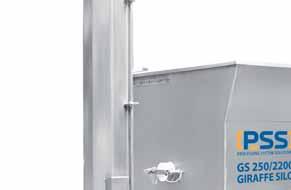 operators - Superior hygienic design ensures meeting all necessary hygienic principles during use - Suitability of connection to the line - Safety rail around the hopper Giraffe Silos PSS GS devices