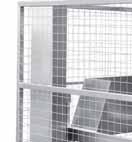 PSS LDs 950 are supplied with safety sensor that is placed on the doors of the safety cage. Height of safety cage is 2 000 mm.