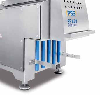 - Cutting blocks of frozen meat and other foodstuff down to - 25 C - Gentle and clean cutting of the product to small, medium or large flakes - Automatic block pushing towards the cutting drum -