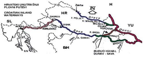 Picture 1 Croatian inland waterway Slika 1.