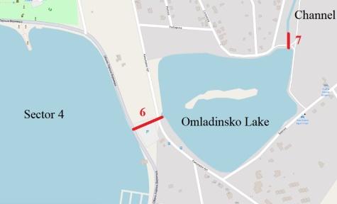 Finally, the water leaves Lake Palić through a circular underground culvert (pipe) that connects Lake Palić (Sector 4) with Lake Omladinsko (structure 6 on Fig. 3).