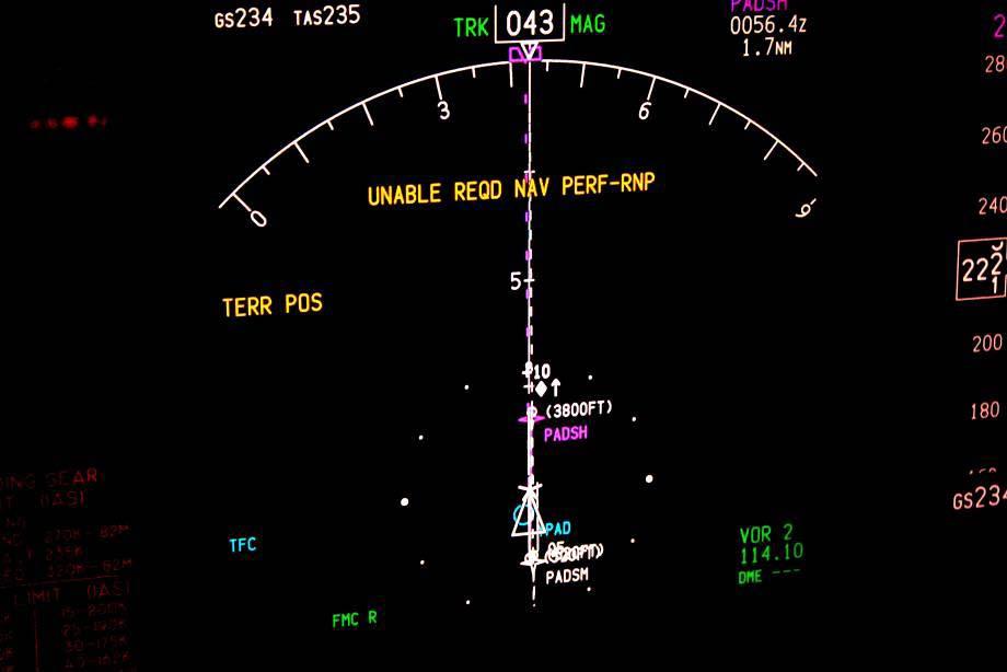 Procedure Manual Performance Based Navigation Operational Approval Part 1 PBN Technology Chapter 4 GNSS Figure 4.1: Alert annunciated on Boeing 737NG navigation display 4.