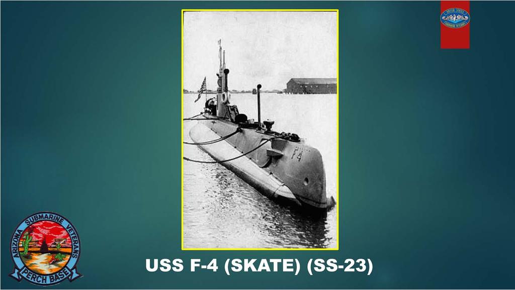 During submarine maneuvers off Honolulu, Hawaii on 25 March 1915, USS F 4 (SS 23) sank at a depth of 306 feet, 1.5 mi from the harbor.