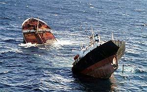 Infamous Ships News extract The oil tanker Prestige sank off Spain's NW coast, taking more than