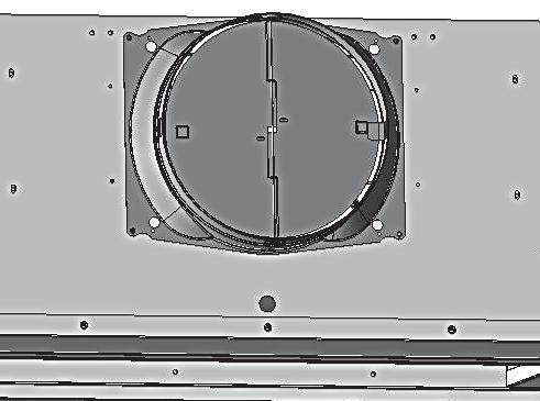 5. Placez le ventilateur simple et la plaque du ventilateur simple comme illustré.