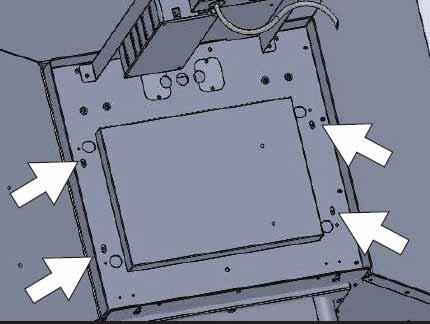 7. Fixez le boîtier de la carte de circuit imprimé à l aide de (4) vis. A 5. Enlevez la plaque défonçable A pour les installations horizontales avec ventilateur double. 7.