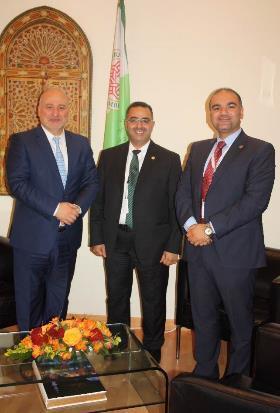 Ahmed Badr, Executive Director of the Arab Regional Center for Renewable Energy and Energy Efficiency (RCREEE) and Ashraf Kraidy, Planning Director of RCREEE visited