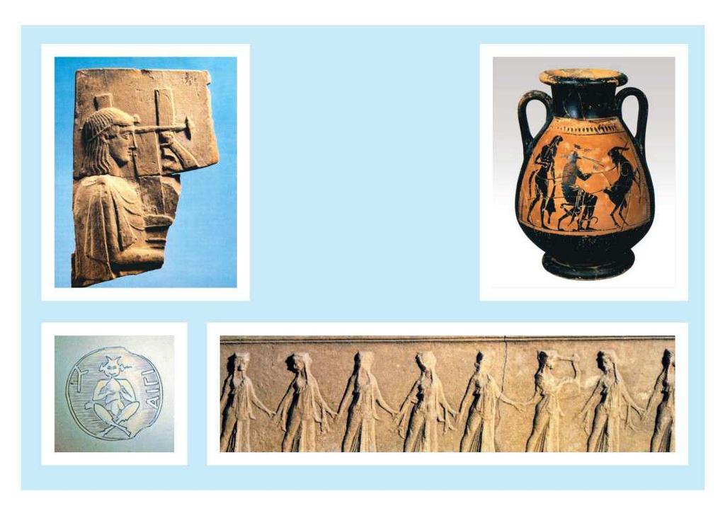 Apollo troubador; ceramic tile; 500 BC 