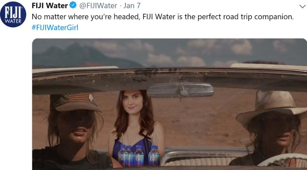 and ) for the mark Fiji Water Girl, for use connected with the sale of Fiji Water products stating the mark is intended for providing advertising, marketing, and promotional services, namely