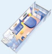 G H I Window OCEAN VIEW STATEROOM 159 sq. ft.