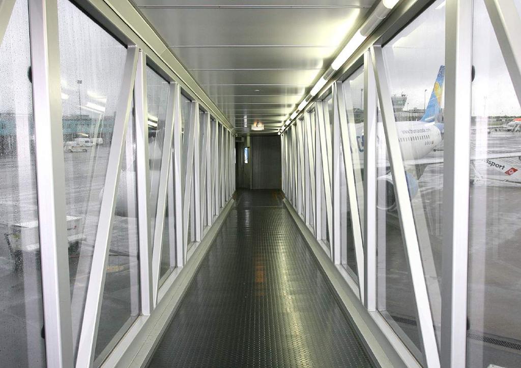 7 BOARDING THE AIRCRAFT Consider asking the boarding gate staff whether you will be walking straight onto the aircraft through a tunnel or whether you will be taking a bus to the aircraft so you can