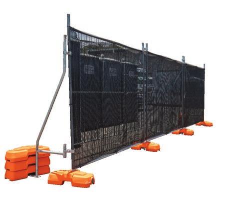 Temporary Fencing 2.4m (W) x 1.8m (H) Panels, Bases & Clamps Temporary Pool Fencing 2.4m (W) X 1.