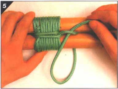Copyright 2001 by PRC Publishing Ltd. Figure 21 Step 4 5. Finish off with a clove hitch around one of the poles. Note.