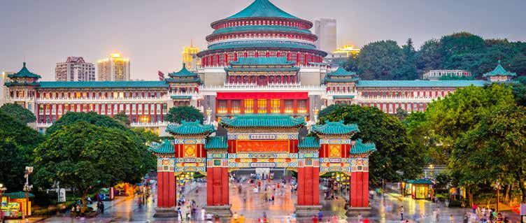 8 DAY FLY, TOUR & CRUISE 2 FOR 1 CHINA CRUISE THE ITINERARY 8 Day Standard Package Day 1 Australia Chengdu, China Today depart from either Sydney, Melbourne or *Brisbane for Chengdu via Guangzhou,