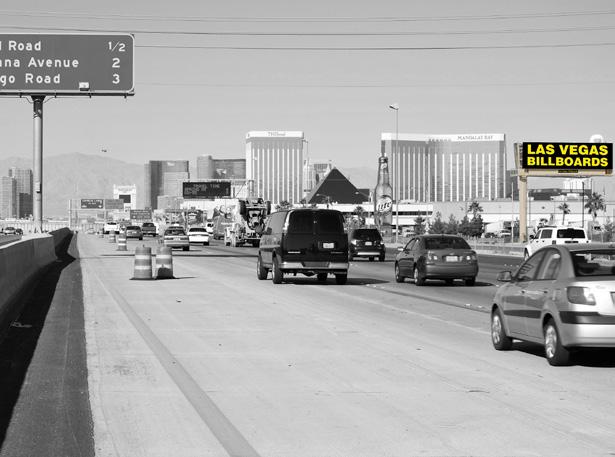 Board #428 3,669,583 SOUTH I-15 @ SUNSET Highly visible right-hand read targeting traffic heading to The Strip on I-15, which is Las Vegas busiest freeway, just north of the Airport & I-215