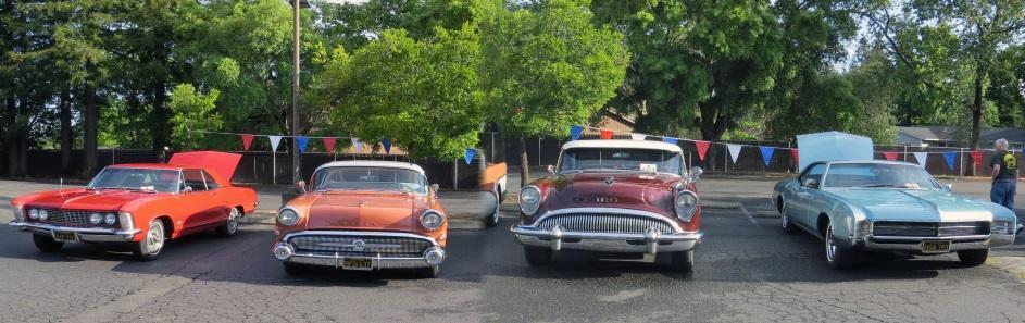 HEALDSBURG SHOW April 25, 2015 On the morning of April 25, 2015 it was observed that four Classic Buicks were heading north