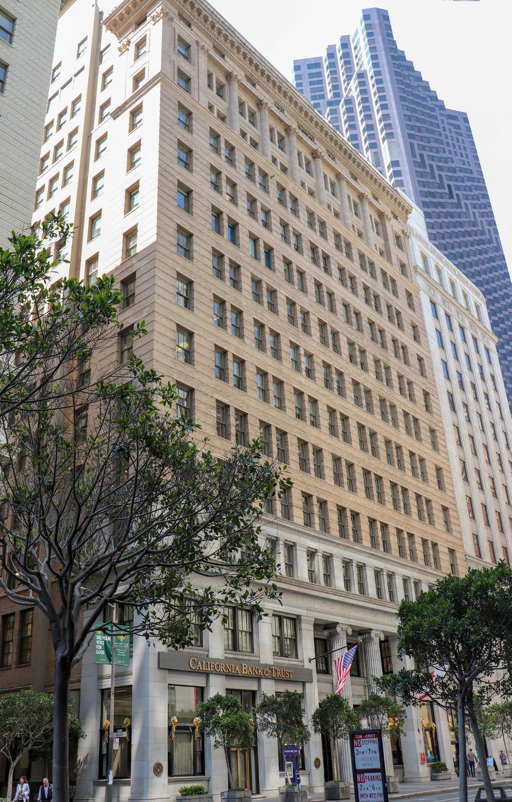SA FRACISCO, CALIFORIA PROPRY OVRVIW he erchants xchange Building is an iconic building that has many features including a turn-of-the-century marble lobby and grand atrium, Julia organ Ballroom, one