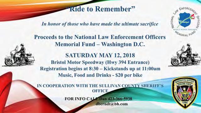 Baddour Parkway. We will not be having the "Day Of Dreams" again until we can host it on our own property, so this will only be the motorcycle ride!