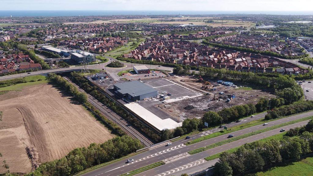 WIDER SITE Northumberland Retail Park is a new 11,148 sq m (120,000 sq ft) development situated on the in Shiremoor, one junction north of Silverlink Shopping