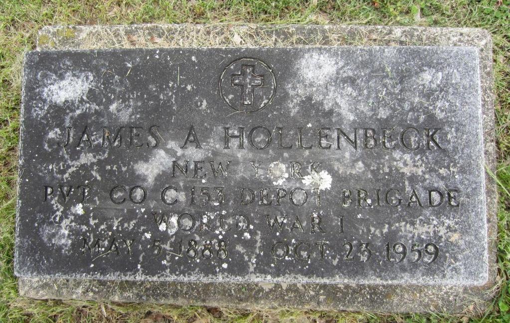 Hollenbeck, James East Bloomfield Cemetery (North) Village of Bloomfield James Hollenbeck, 72, Veteran, Custodian Rochester Democrat &