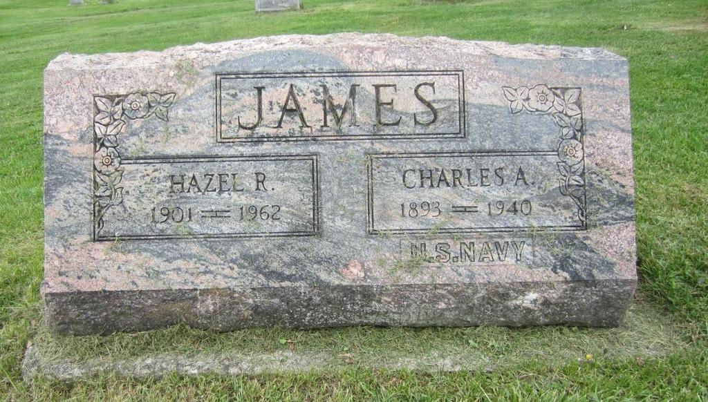 James, Charles A. East Bloomfield Cemetery (North) Village of Bloomfield Deaths. Charles A. James. Daily Messenger. Feb. 28, 1940. p. 3.