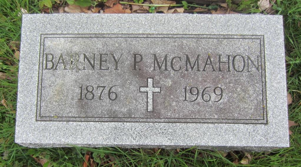 McMahon, Bartholomew St. Bridget s Cemetery (South) Village of Bloomfield Obituaries. B. P. McMahon. Daily Messenger. Jul. 31