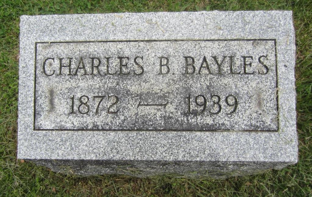 Bayles, Charles B. East Bloomfield Cemetery (North) Village of Bloomfield No documentary evidence has been found to substantiate veteran status.
