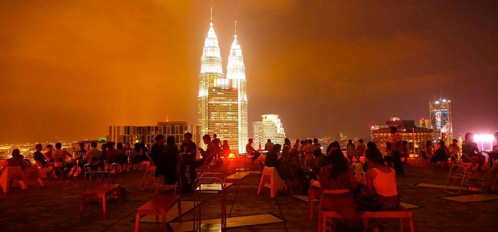 End the day with 360-degree Kuala Lumpur view on a converted