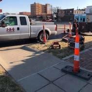 JAG started replacing sidewalk at the Front Street CVB location this week. Many of the original sidewalk pavers were deteriorating and needed to be replaced.