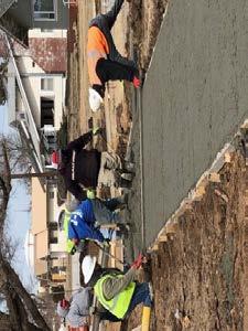 Grading and sub-grade prep work are underway on the 1400 Block along with some placement of