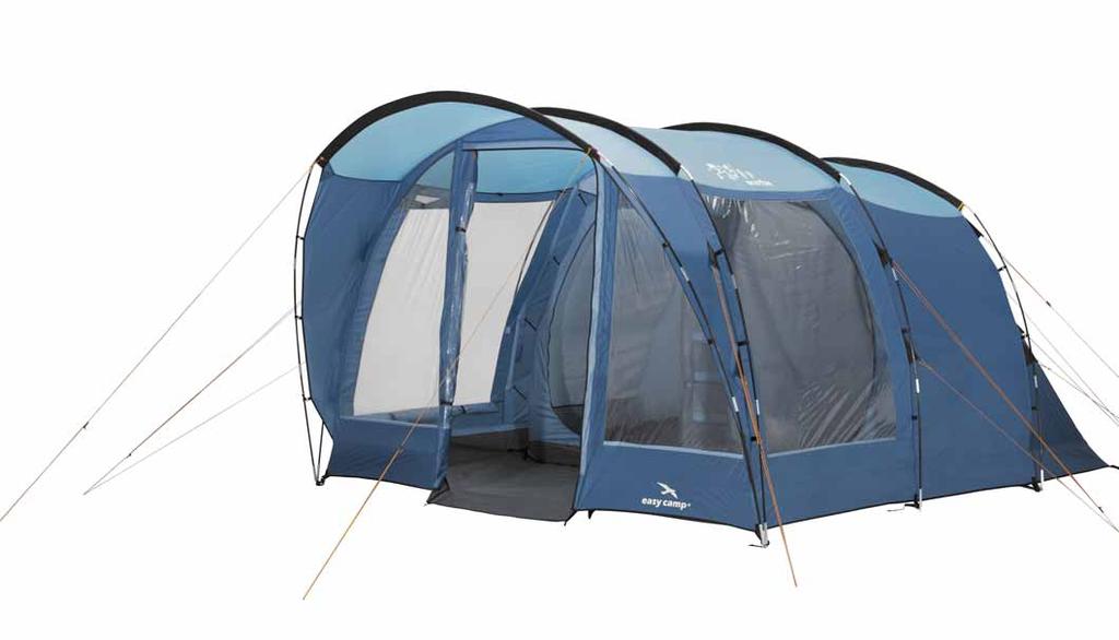 TOUR 45 BOSTON 500 Sewn-in groundsheet A new model developed by the team at Easy Camp offering all the benefits of a large tunnel tent combined with a front awning to offer protection for the