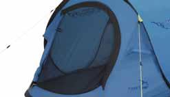 There is no need to connect or insert any poles; the integral pole system is designed to allow the tent to erect itself.