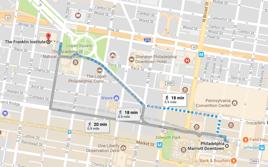 minutes by bus from Market St & 12th Station to 20th St & Race Station. The address of the Memorial is 222 N 20th St, Philadelphia, PA 19103.