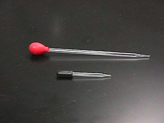 Dropper Pipet The dropper pipet is used to transfer a small volume of liquid, usually one drop at a time you have both short