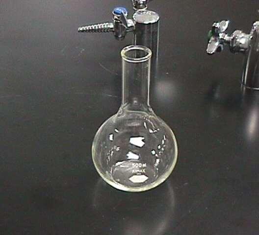 Florence Flask Rarely used in first year chemistry, it is used for the mixing of