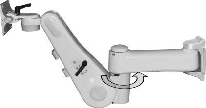 VHM with Extension Pivot Tension Adjustment Warning- Note that the VHM arm has a wide