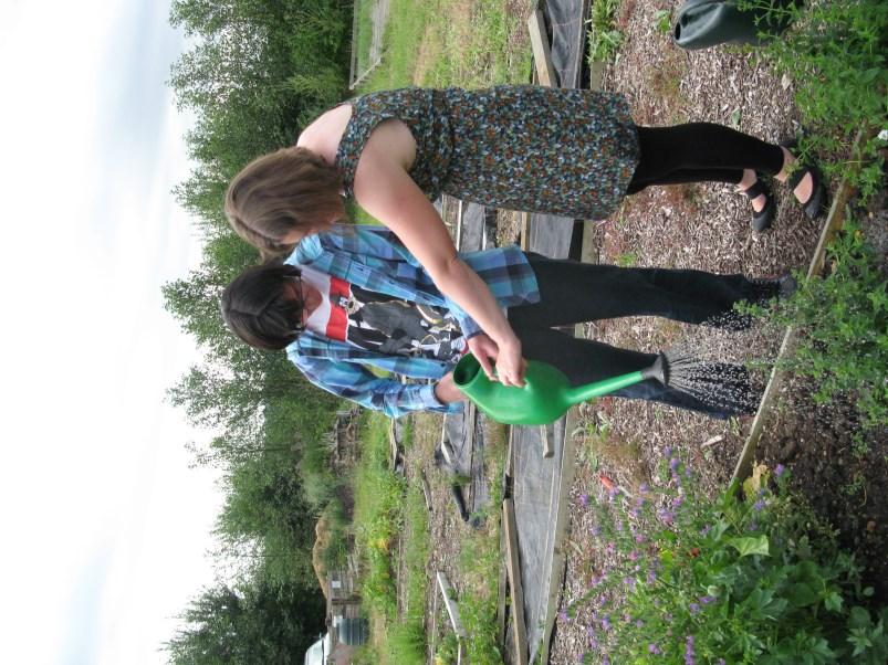 Our last day at the allotment before the break - we