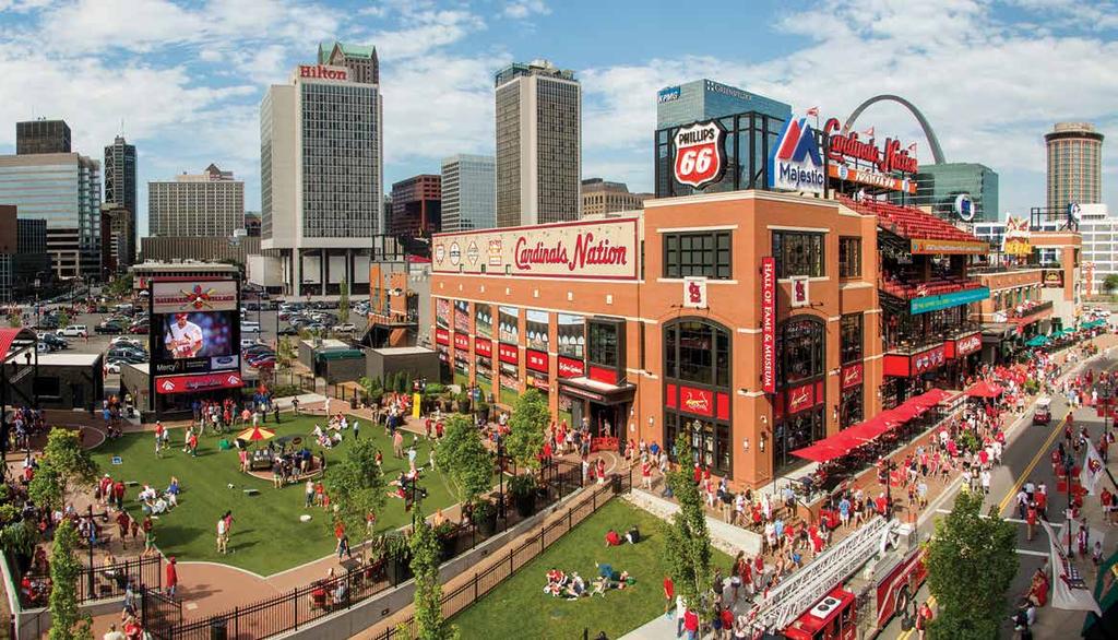 BALLPARK VILLAGE TODAY The Heart of St. Louis Sports The St. Louis Cardinals and The Cordish Companies have teamed up. The idea?