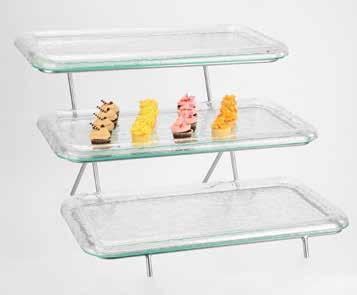 00 GL2429-P-C Platinum Stand/Clear Trays $493.