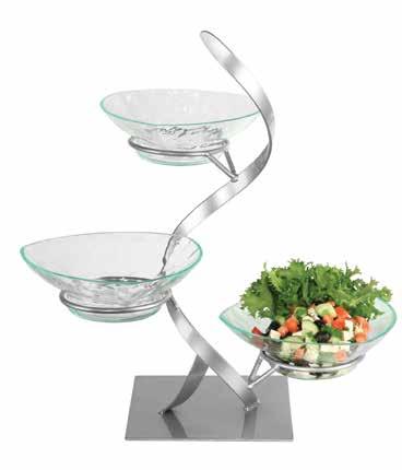 00 PG1330-P Platinum Stand $325.00 Extra Platter PG250 Small Glass Bowl $43.